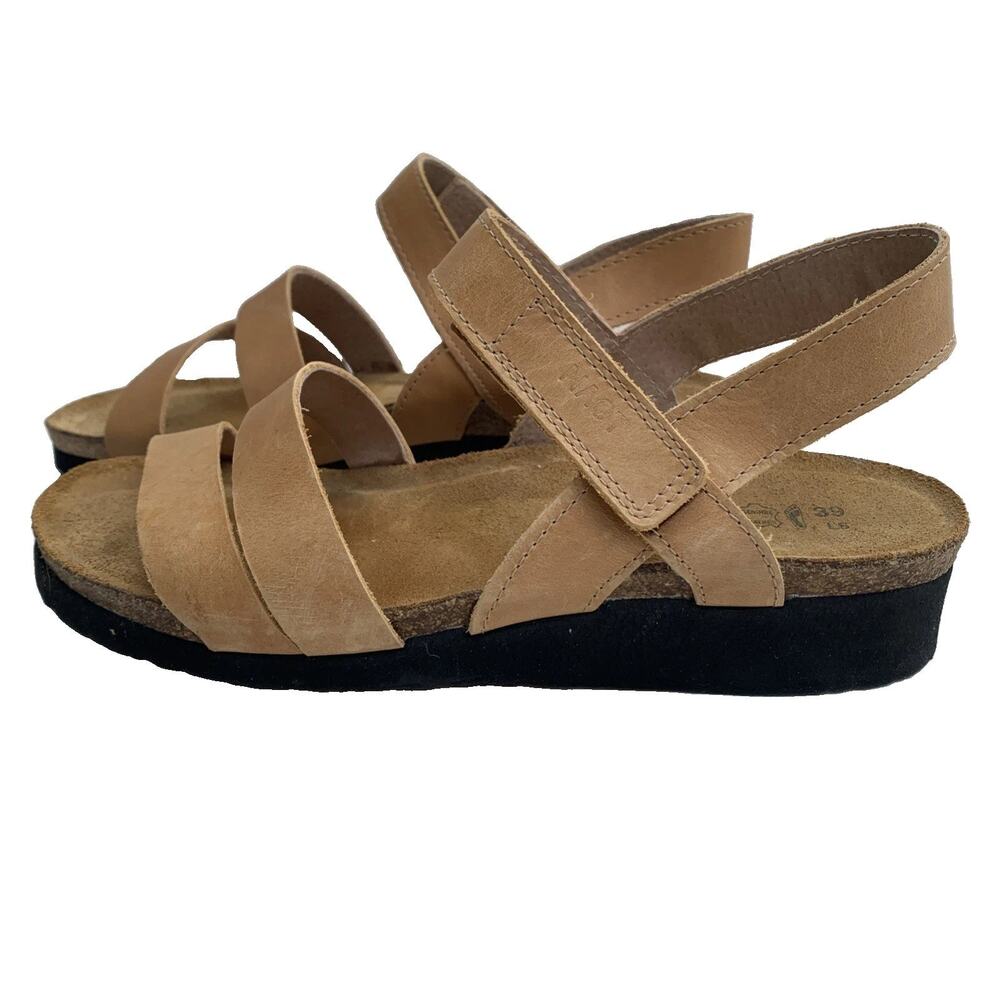 Naot Genuine Leather Sandals Sz 38 Or 7 Womens